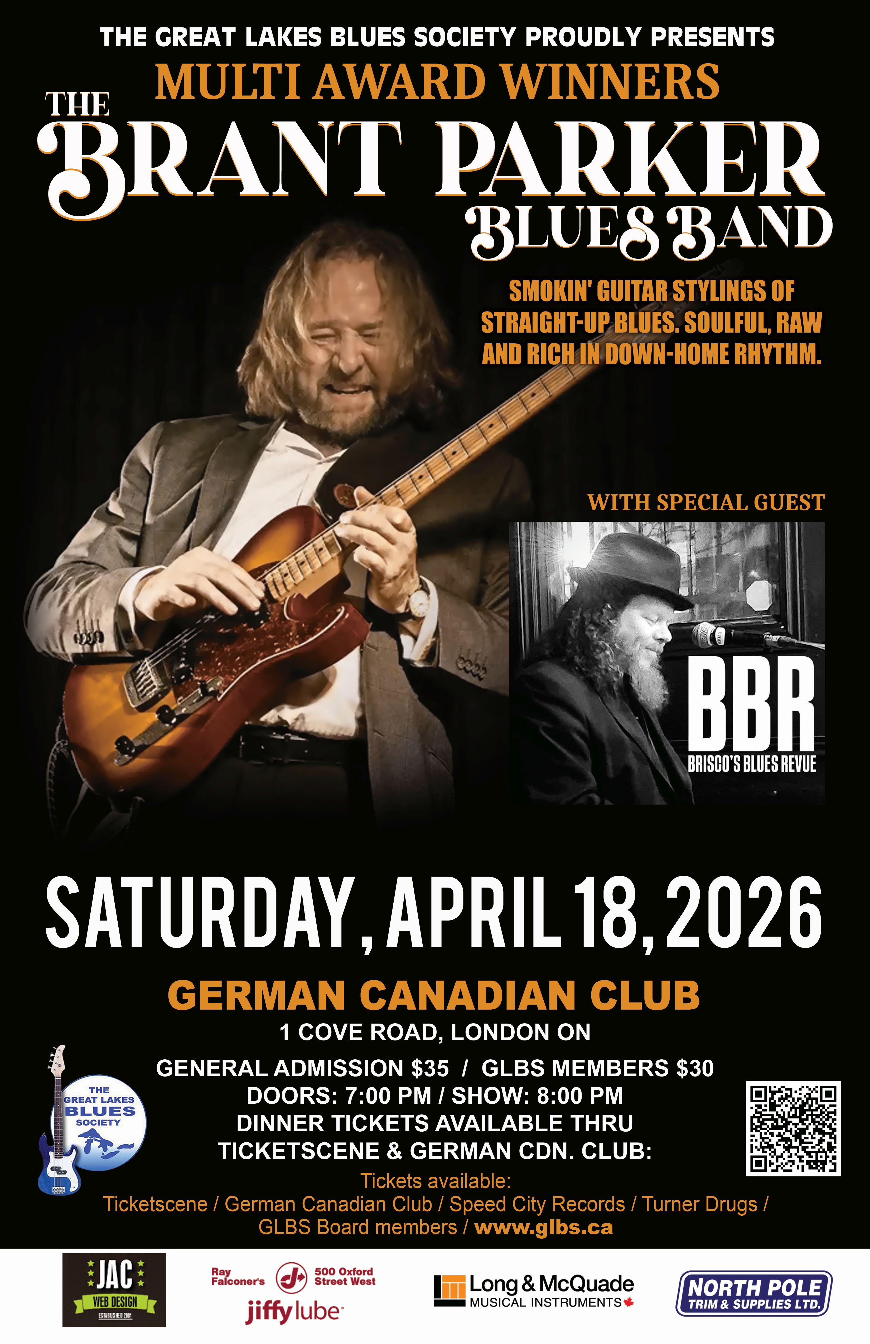 THE BRANT PARKER BAND - wsg GREG BRISCO